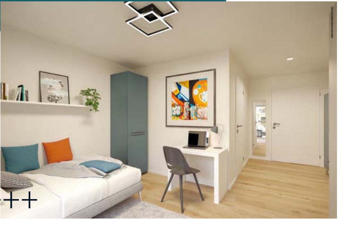 Helle Musterwohnung aus dem Exposé Central Homes Fürth